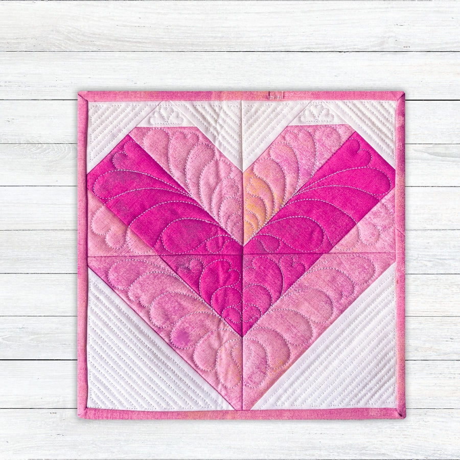 Sweetie Pie Valentine Quilt In-the-Hoop Machine Embroidery Set Pickle Pie Designs