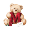 Valentines Day Alphabet Fabric Panel 21