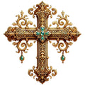 Various Crosses Fabric Panel 15