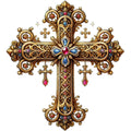 Various Crosses Fabric Panel 18