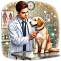 Veterinary Clinic Fabric Panel 1
