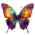 Vibrant Butterflies Fabric Panel 14