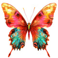Vibrant Butterflies Fabric Panel 3