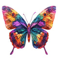 Vibrant Butterflies Fabric Panel 7