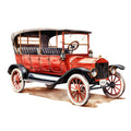 Vintage Cars Fabric Panel 20