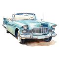 Vintage Cars Fabric Panel 37