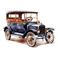 Vintage Cars Fabric Panel 4