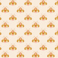 Vintage Charm - Little Moth - Ivory 44" / 45" Fabric Per Yard