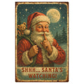 Vintage Christmas Poster Fabric Panel 1