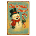 Vintage Christmas Poster Fabric Panel 12