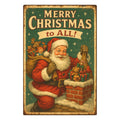 Vintage Christmas Poster Fabric Panel 4