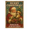 Vintage Christmas Poster Fabric Panel 8