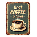 Vintage Coffee Signs Fabric Panel 1