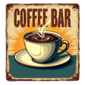 Vintage Coffee Signs Fabric Panel 10