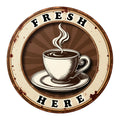 Vintage Coffee Signs Fabric Panel 14