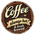 Vintage Coffee Signs Fabric Panel 17