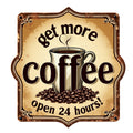 Vintage Coffee Signs Fabric Panel 6