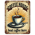 Vintage Coffee Signs Fabric Panel 8