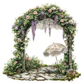 Vintage Garden Fabric Panel 1