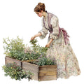 Vintage Garden Fabric Panel 14