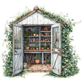 Vintage Garden Fabric Panel 2