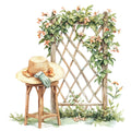 Vintage Garden Fabric Panel 23
