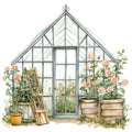 Vintage Garden Fabric Panel 28