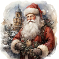 Vintage Santa Claus Fabric Panel 7