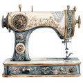 Vintage Sewing Machine Fabric Panel 12