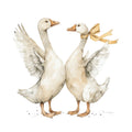 Vintage Silly Goose Fabric Panel 30