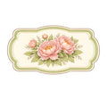 Vintage Spring Label Fabric Panel 2
