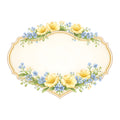 Vintage Spring Label Fabric Panel 9