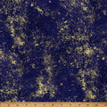 Brilliance Basics Deep Blue Gold 44"/45" Fabric per Yard