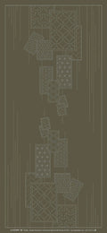 Wagara Sashiko Panel Part 10 Shuffle Slate