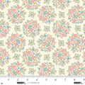 Warm White Floral Bouquet Layla 44"/45" Cotton Fabric per Yard