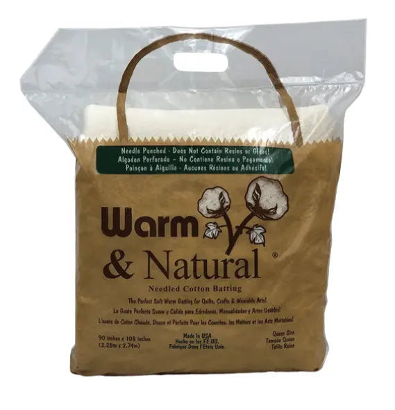 Warm & Natural® Needled Cotton Quilt Batting – Full Case — Craft 34" × 45"