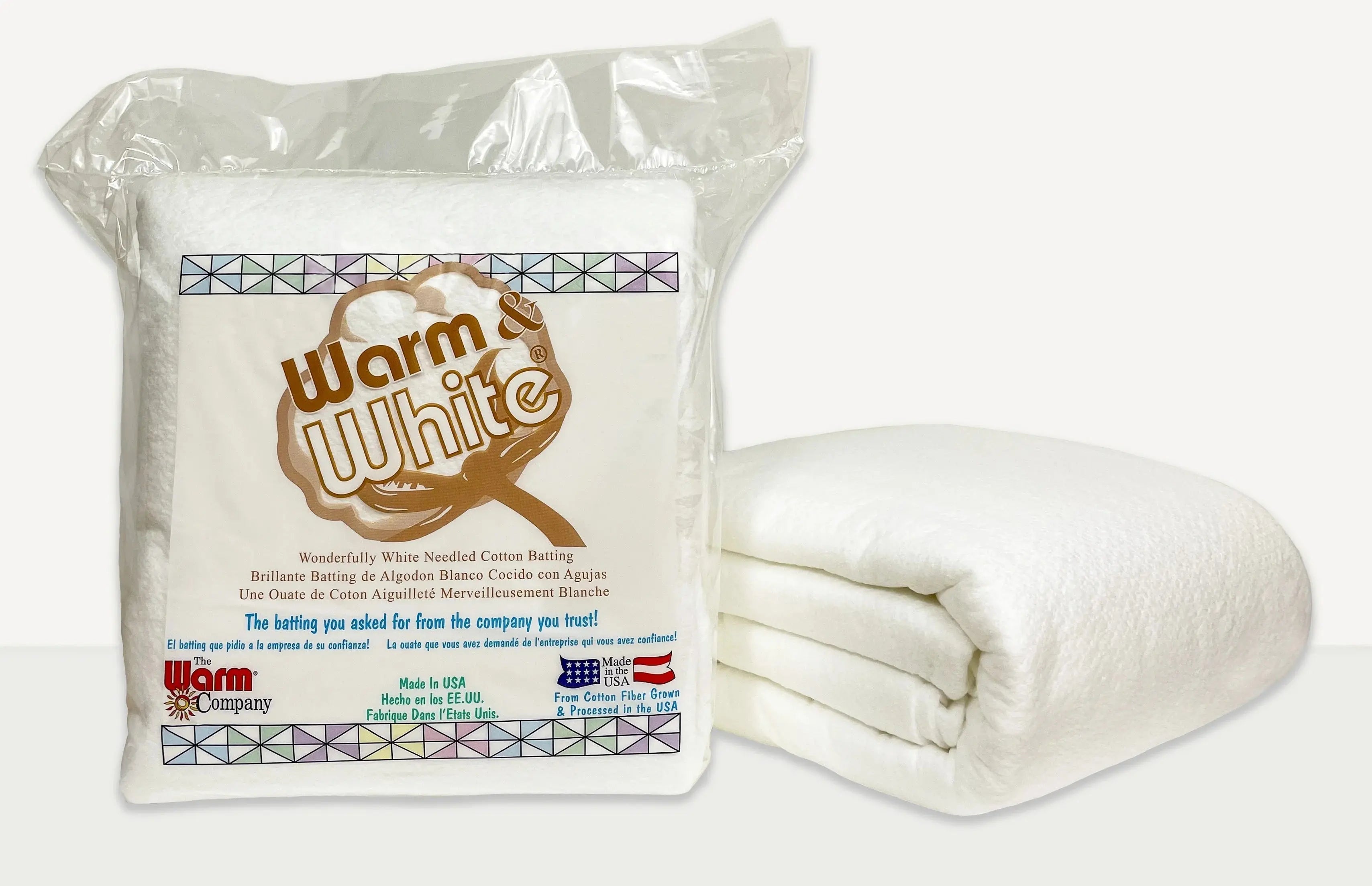 Warm & White Needled Cotton Batting - Full Case