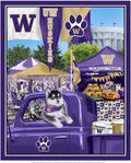 Washington Huskies - Tailgate Panel 44"/45" Fabric per yard