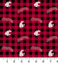 Washington State Cougars - Buffalo Plaid 44"/45" Fabric per yard