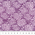 Water Lilies Plum 44"/45" Cotton Fabric Per Yard