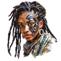 Watercolor Africa Fabric Panel 14