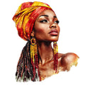 Watercolor Africa Fabric Panel 21