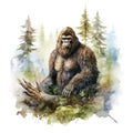 Watercolor Bigfoot Fabric Panel 5