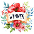 Watercolor Bingo Fabric Panel 12
