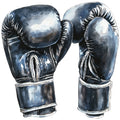 Watercolor Boxing Fabric Panel 20