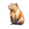 Watercolor Capybaras Fabric Panel 17