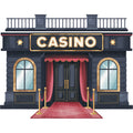 Watercolor Casino Fabric Panel 49