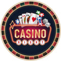 Watercolor Casino Fabric Panel 58