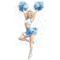 Watercolor Cheerleaders Fabric Panel 5