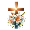 Watercolor Christian Easter Fabric Panel 2